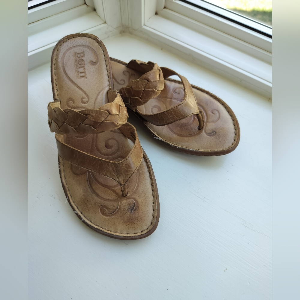 Born Concept Boc Women's  Sandals Open Toe Shoes Size 8 Color Brown